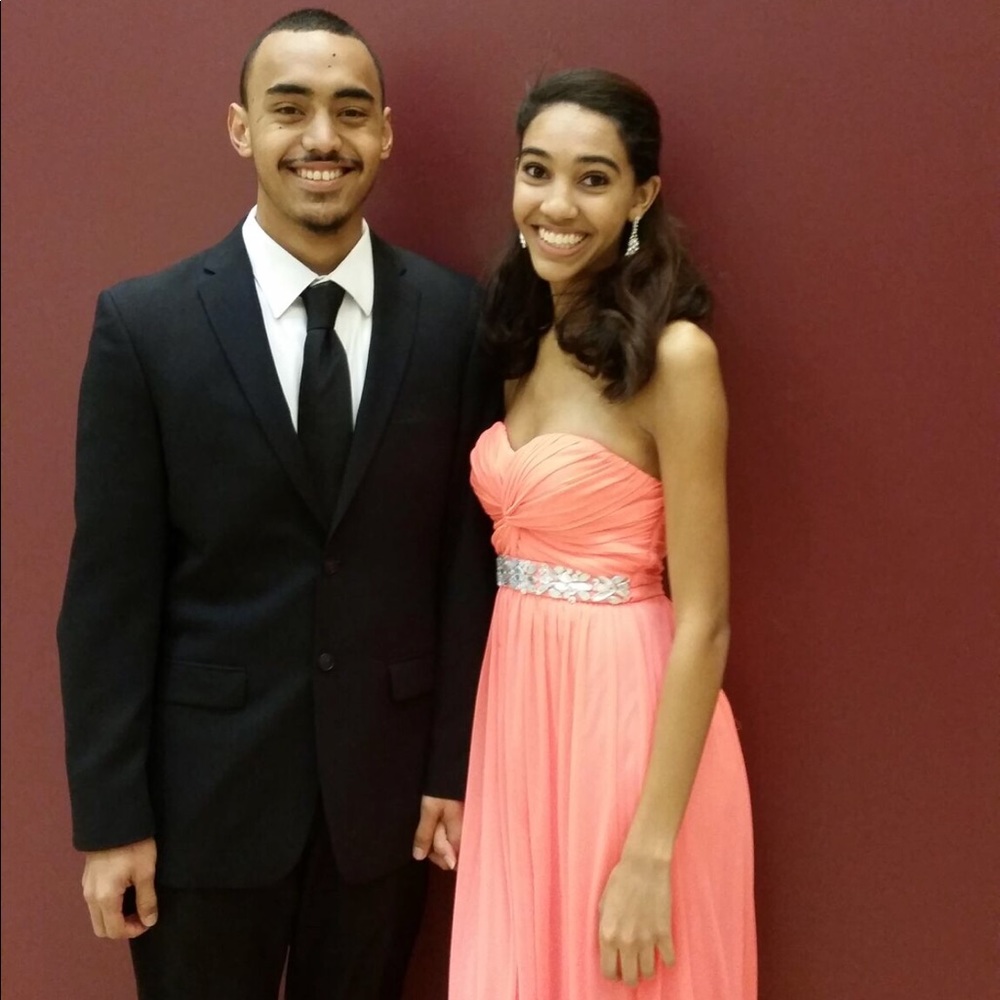 Neon Orange Prom/Homecoming Dress